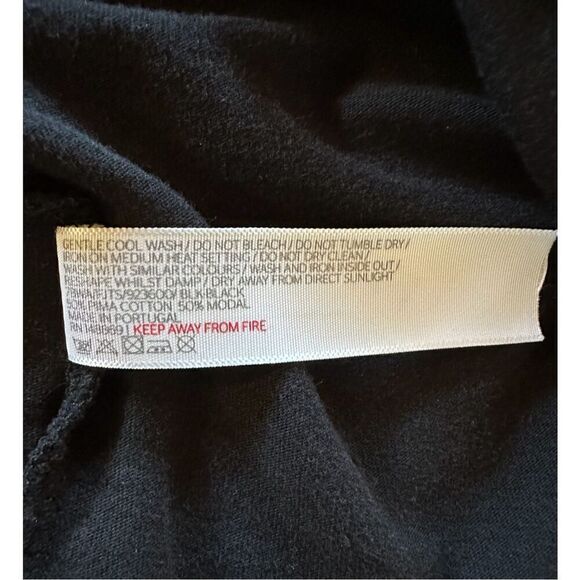 Fat Face women’s black tank top size 16.  #44-1342 - Picture 5 of 5